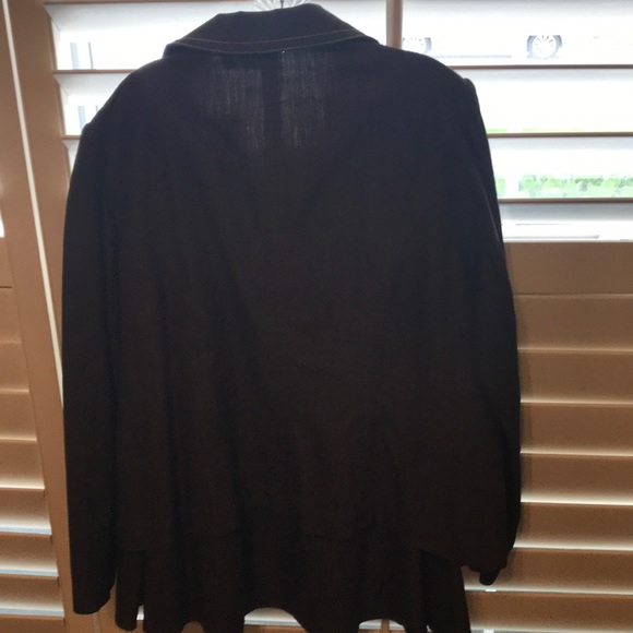 Brown denim jacket and skirt - Picture 2 of 3